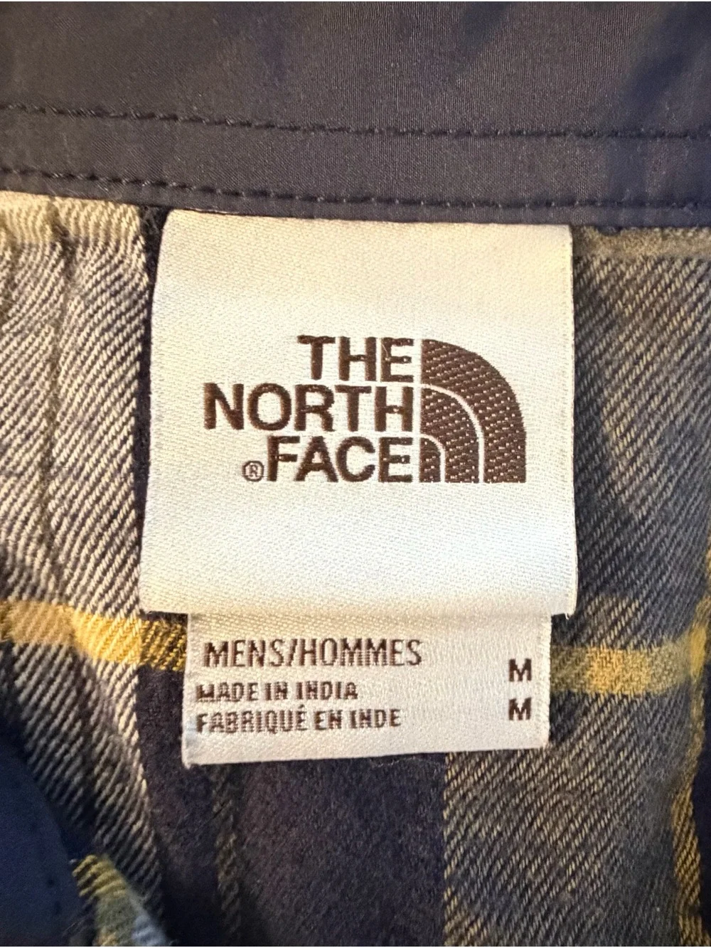 The North Face Men’s Black, Olive & Cream Plaid Button-Down Shirt
